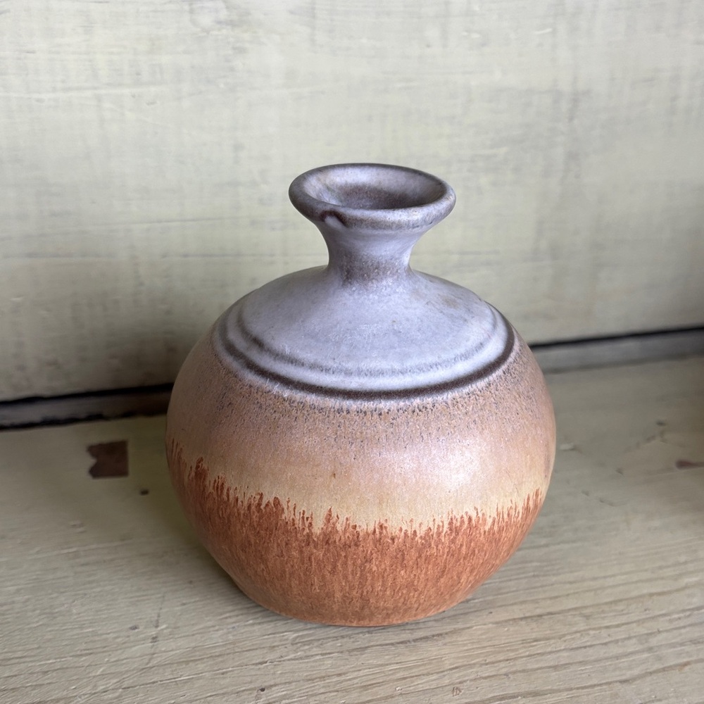 Born Polly pottery round bud vase